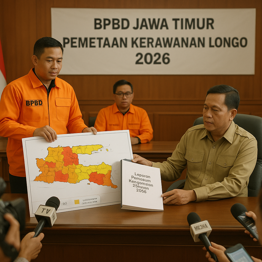 BPBD Jawa Timur Melaporkan Meningkatnya Kerawanan Longsor di 10 Kabupaten Pascamusim Hujan