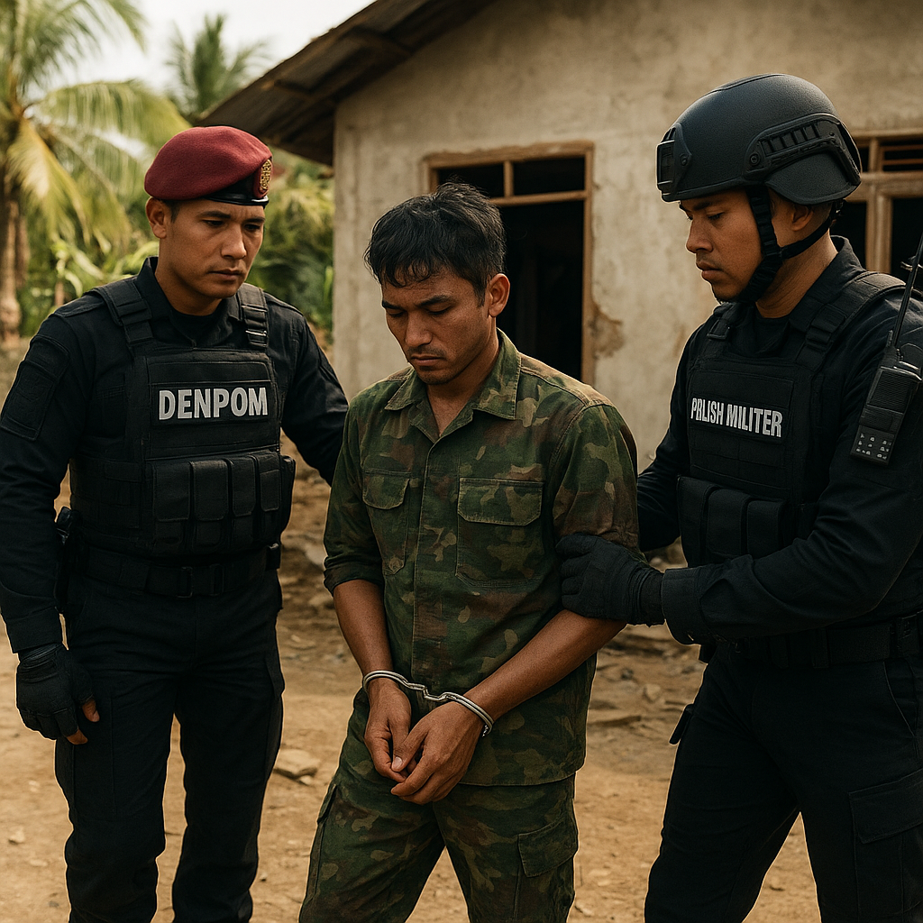Denpom Kendari Amankan Anggota TNI yang Ngamuk di Rumah Kades, Pelaku Berstatus DPO