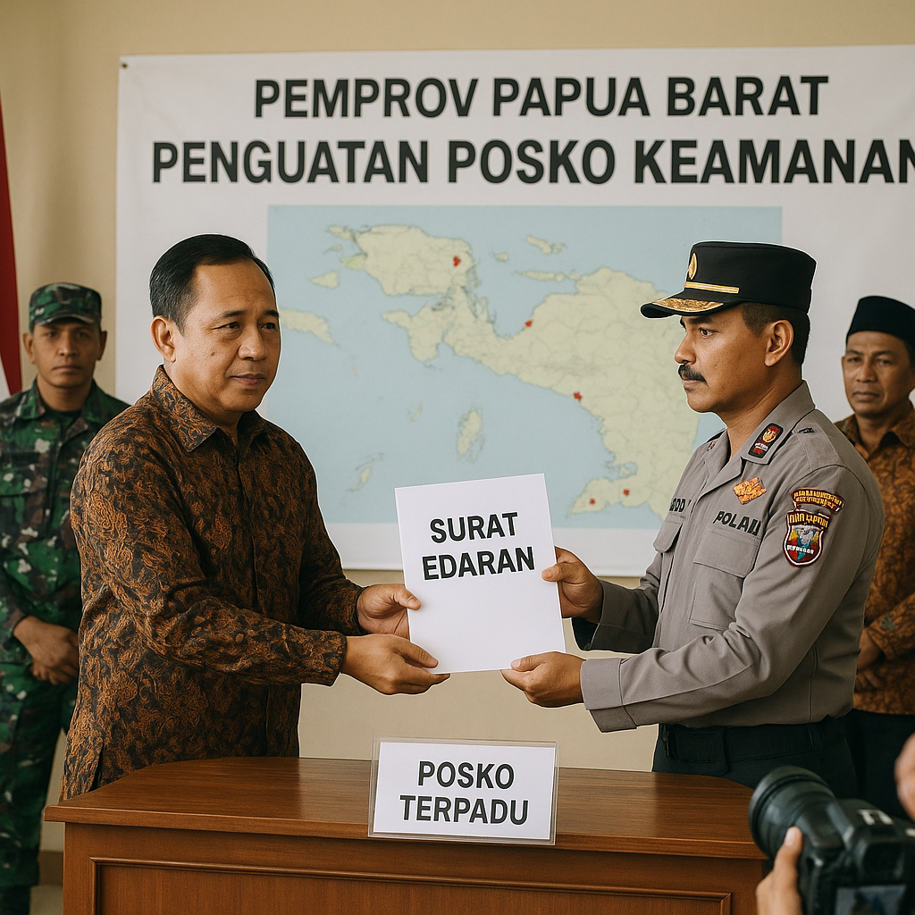 Pemprov Papua Barat Menerbitkan Surat Edaran Penguatan Posko Keamanan di Distrik Rentan
