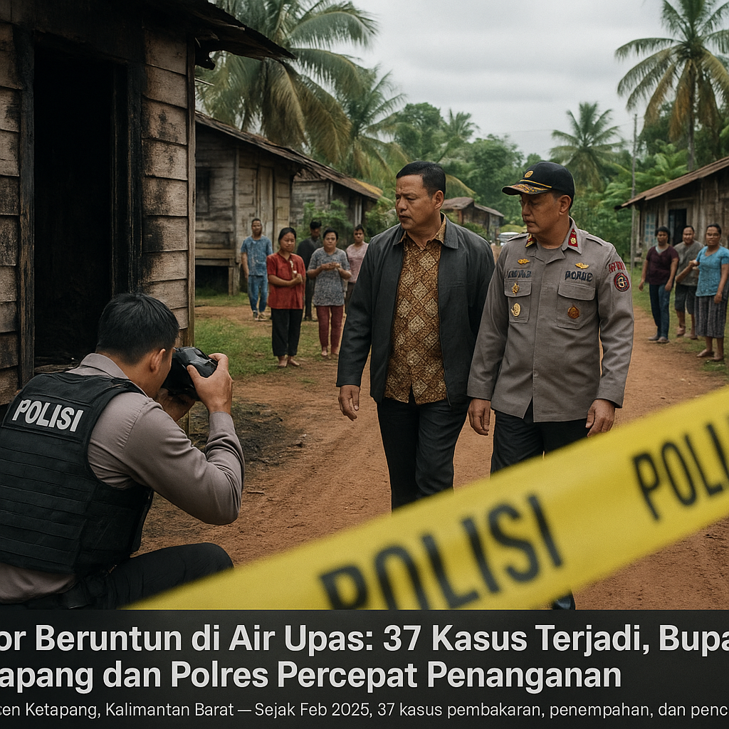Teror Beruntun di Air Upas: 37 Kasus Terjadi, Bupati Ketapang dan Polres Percepat Penanganan