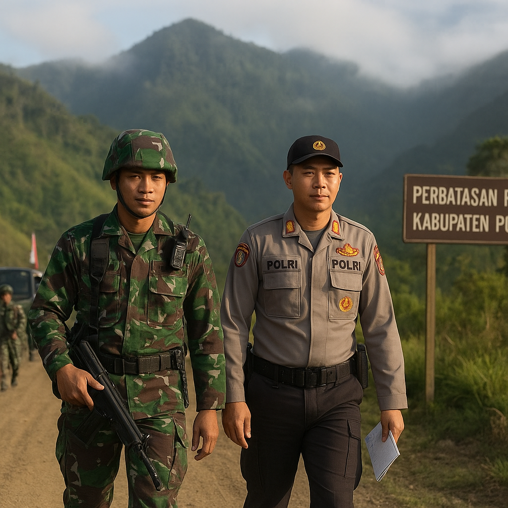 Peningkatan Patroli Gabungan TNI-Polri di Perbatasan RI-PNG Sektor Papua Tengah