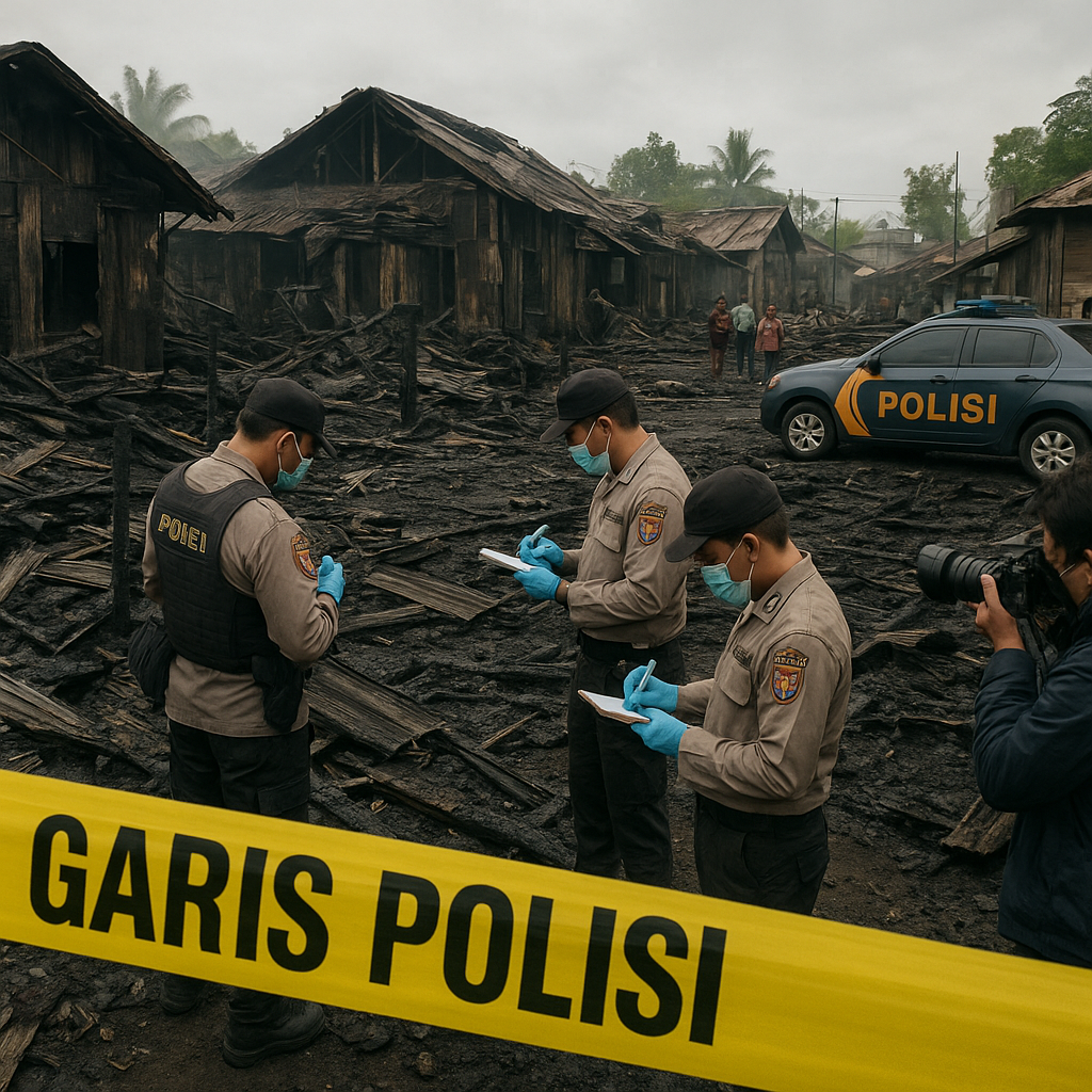 Kapolres Ungkap Motif Teror Pembakaran 37 Rumah di Air Upas Ketapang: Untuk Kosongkan Lahan